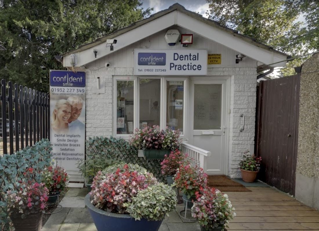 Confident Smile Dental Practice exterior in Shepperton