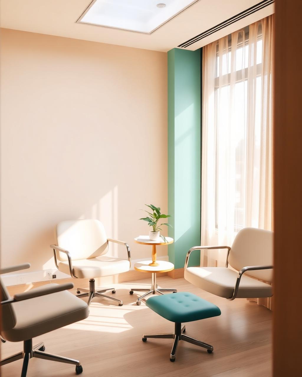 Calm, reassuring dental environment